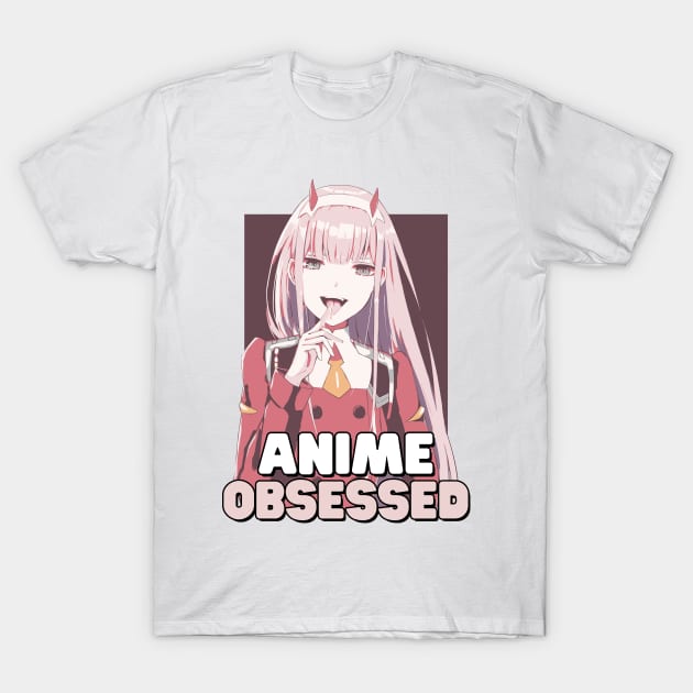 Zero Two Obsession - Seductive Vector Design T-Shirt by IKIGAISEKAI